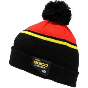 100% Geico Honda Rev Men's Beanie Hats (Brand New)