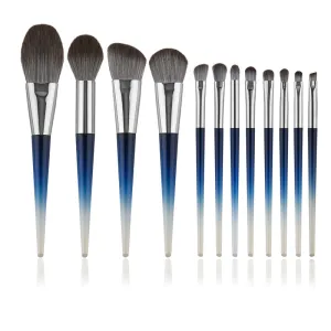 12 PCs High-End Soft Hair Makeup Brushes