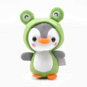 12CM Cute Penguin Stuffed Plush Animal Pendant Keychain Doll Stroller Toys For Children Kids Small Mini Plush Toys Baby Gifts