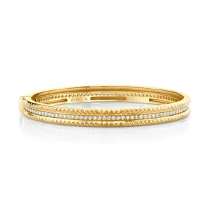 1.37ctw Diamond Tetra Pavé Bangle