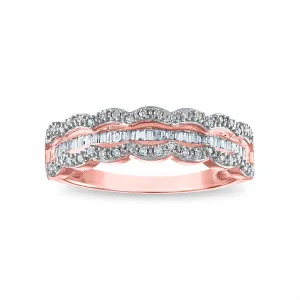 1/4 CTW Diamond Anniversary Ring in 10KT Rose Gold