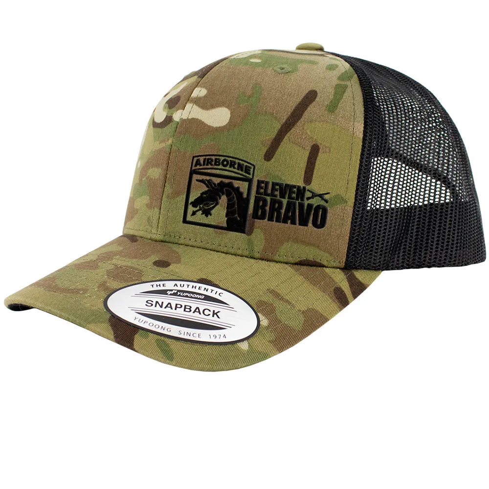 18th Airborne 11 Bravo Series Snapback Trucker Multicam