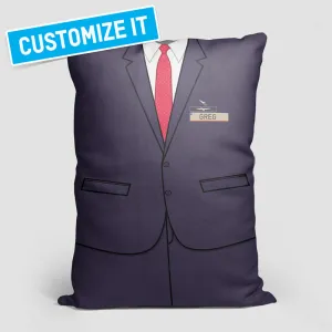 AA Male Cabin Crew Uniform - Throw Pillow