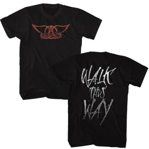 Aerosmith - Walk This Way Logo (Front & Back)