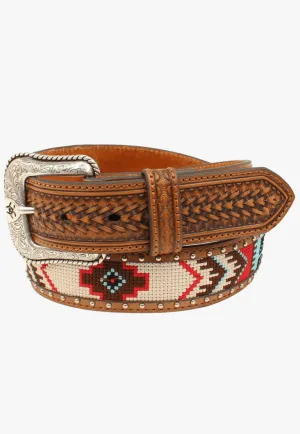 Ariat Mens Arrow Southwestern Inlay Belt