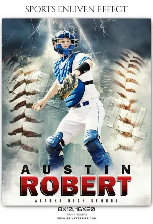 Austin Robert - Baseball Sports Enliven Effects Photography Template