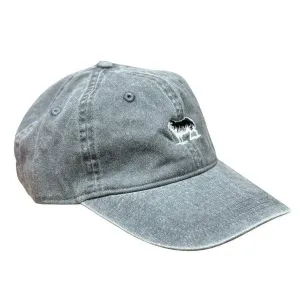 Black Sheep Icon Unstructured Dad Hat Vintage Wash Grey