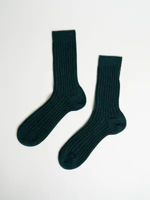 Cashmere Sock in Hunter