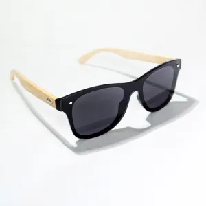 Chokore Iconic Wayfarer Sunglasses (Wood & Black)