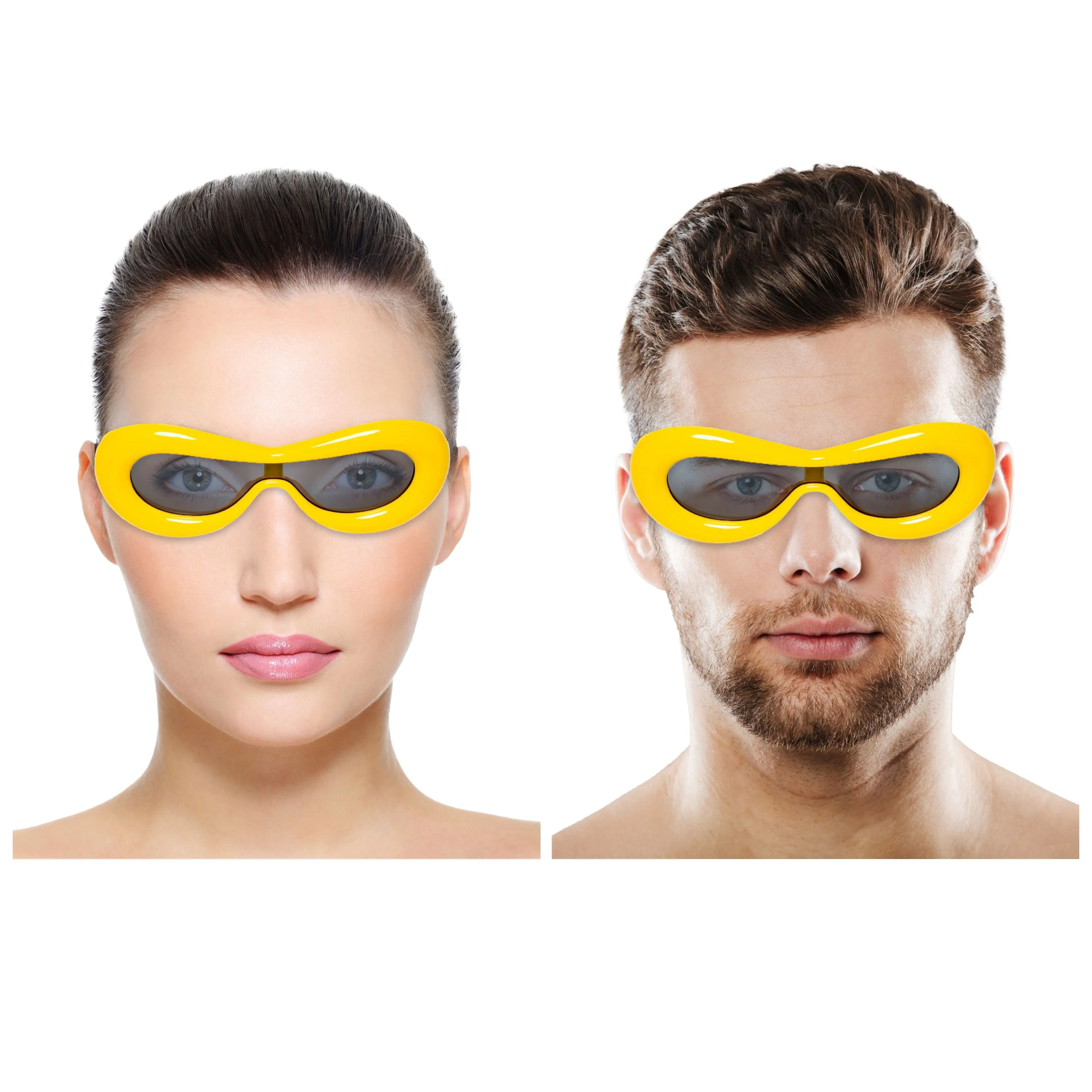 Chokore Oversized Bubble Sunglasses (Yellow)