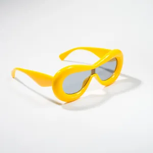 Chokore Oversized Bubble Sunglasses (Yellow)