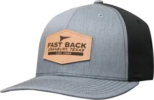 Fast Back Leather Patch Cap - Letter Logo