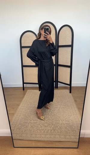 Femi Wrap dress in Black