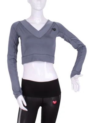 Grey Vee Crop Top