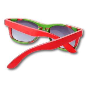 Recycled Skatedeck Bluntslide Red Sunglasses by WUDN