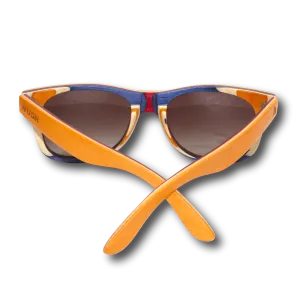 Recycled Skatedecks Halfpipe Orange Sunglasses by WUDN