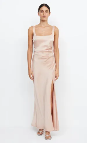 THE DREAMER SQUARE NECK DRESS - ROSE GOLD